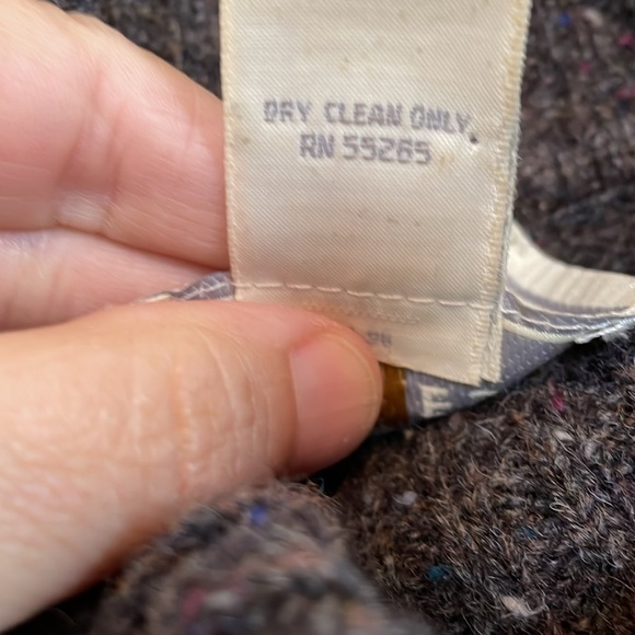 Women’s sz M 100% Wool Express Tricot Turtleneck Sweater. Oversized speckled - Picture 4 of 9